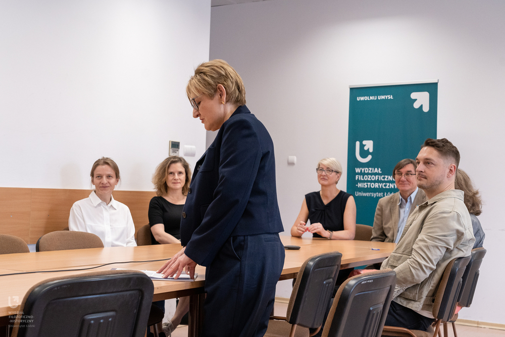 Photo from the conferral of the Honorary Professorship to Prof. Aneta Pawłowska