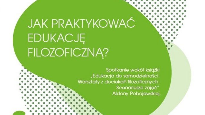 Plakat promujący spotkanie z prof. Pobojewską