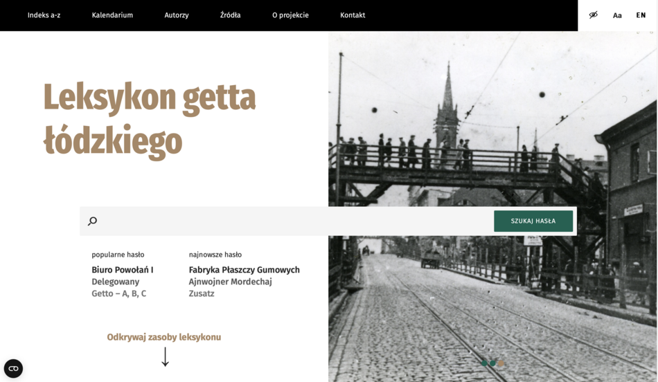 The website screenshot