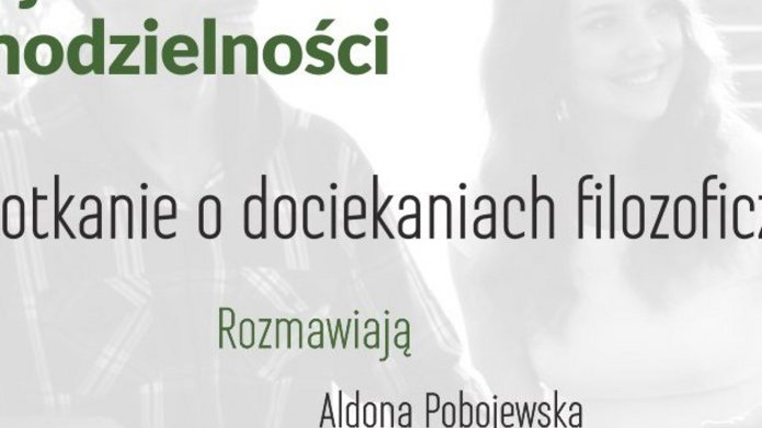 plakat promujący spotkanie z prof. Pobojewską