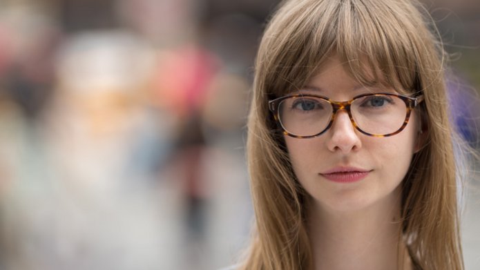 a young female scientist
